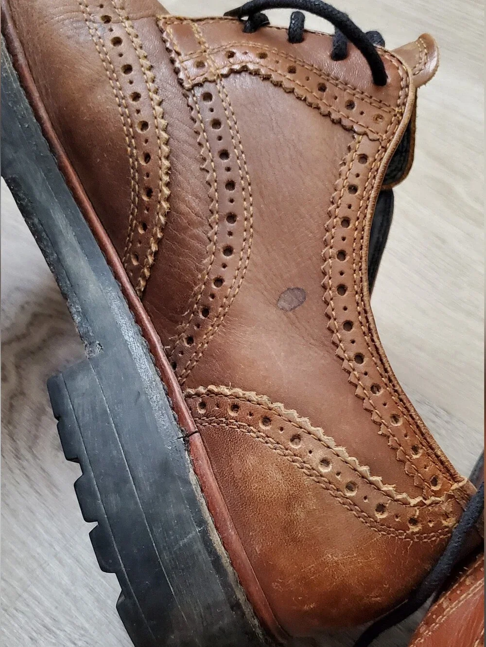 Coach New York Brown Bryant Wingtip Loafer Dress Shoes Oxford Men's US Size 9D
